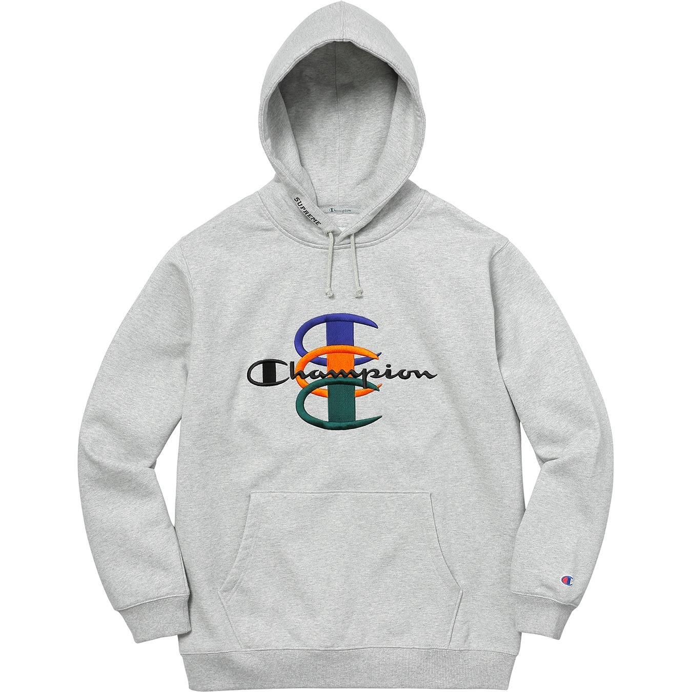 Supreme®/Champion® Stacked C Hooded Sweatshirt view 4
